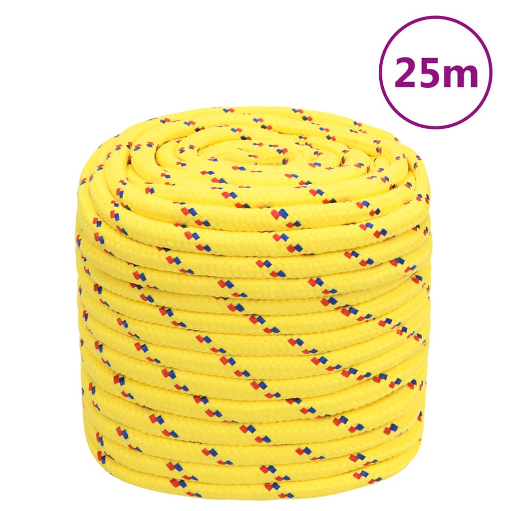 Vidaxl Boot Rope 16 mm 25 m Polypypylen Giel