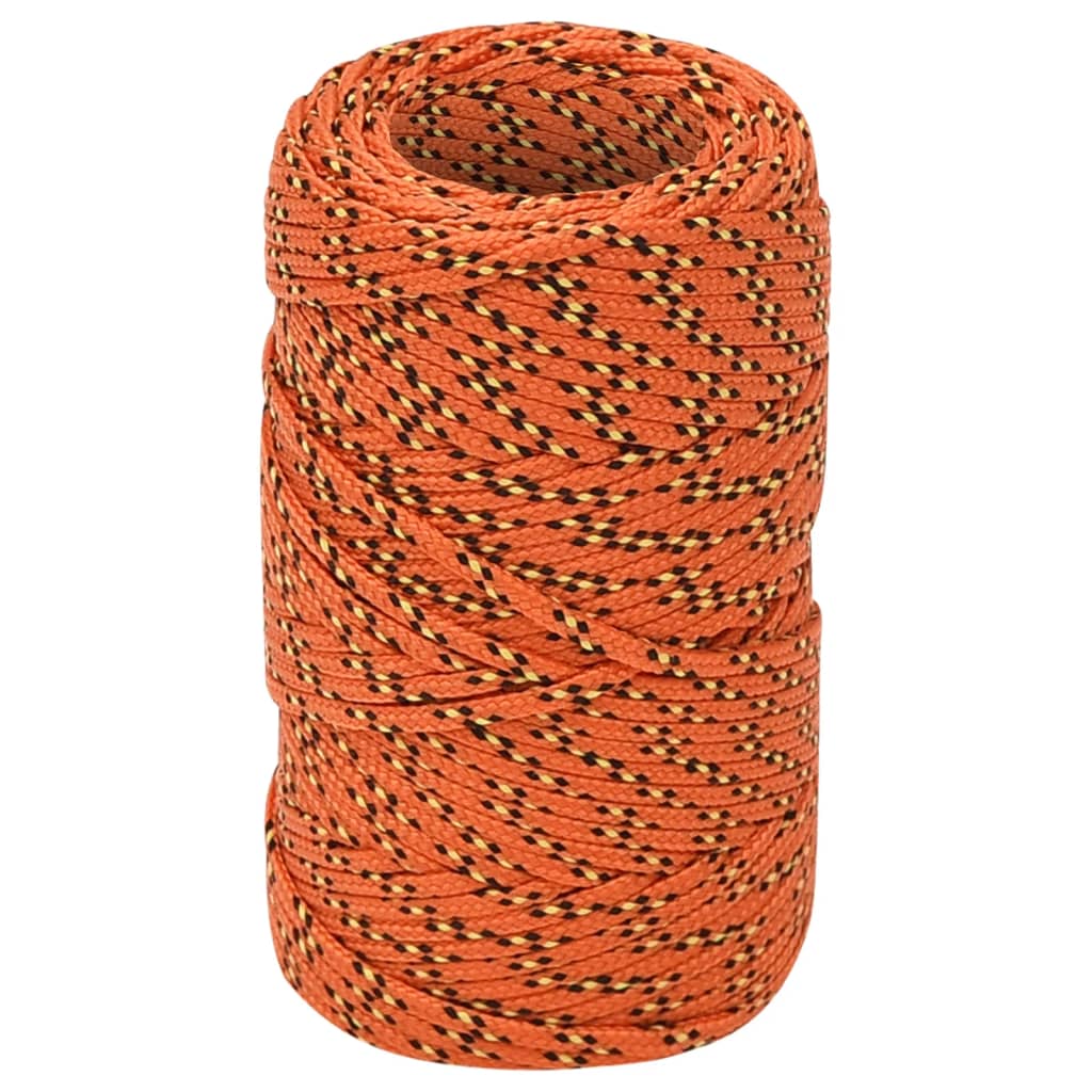 Vidaxl boat rope 2 mm 50 m polypropylene orange