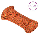 Vidaxl boat rope 4 mm 50 m polypropylene orange