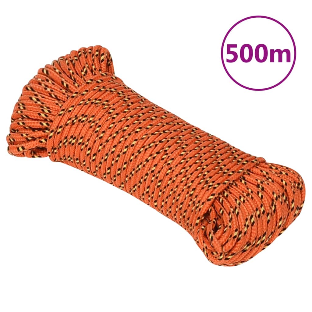Vidaxl Boot Rope 4 mm 500 m Polypropylen orange