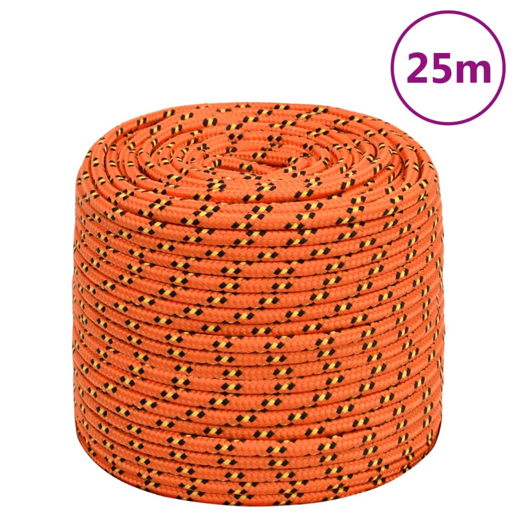 Vidaxl Boot Rope 8 mm 25 m Polropypylen orange