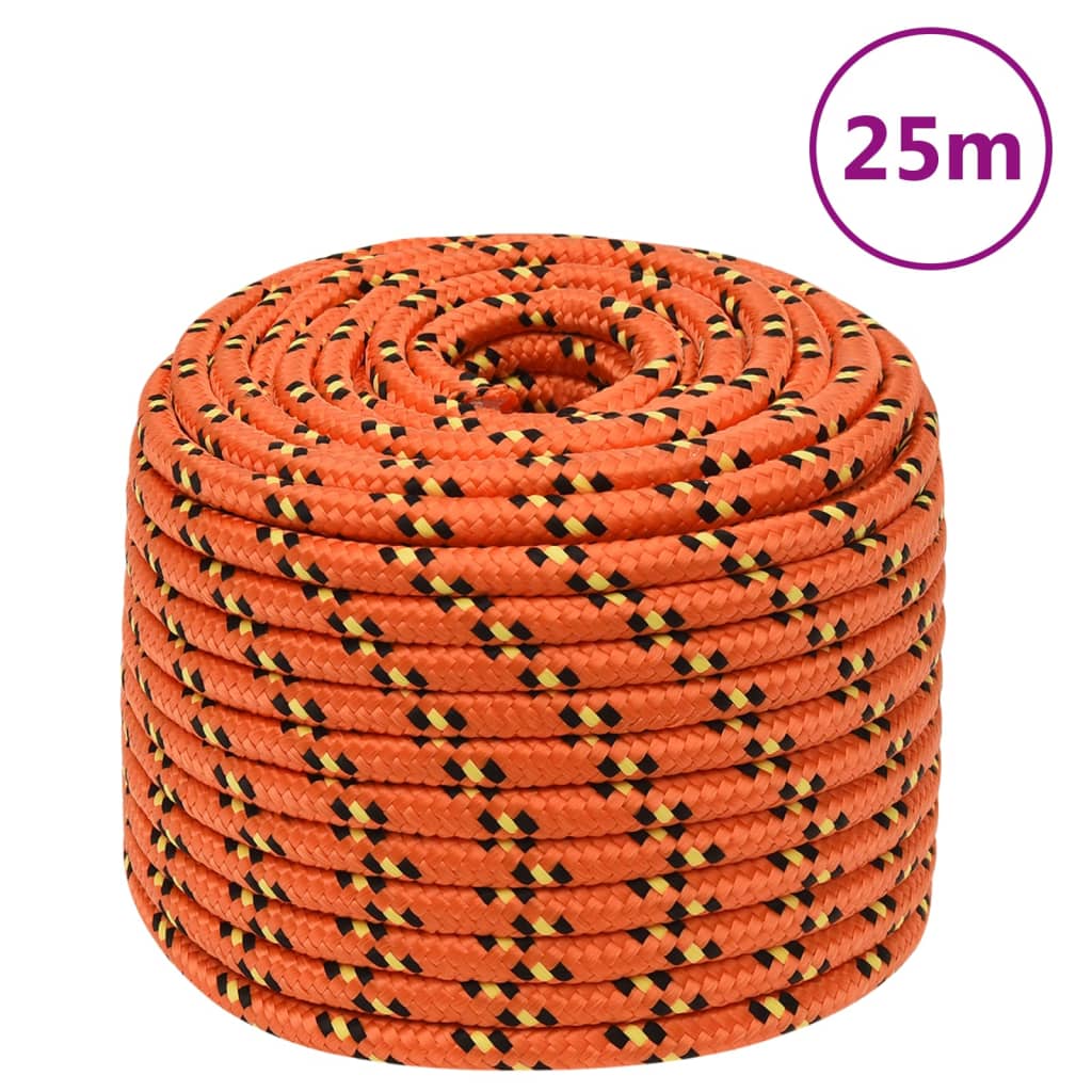 Vidaxl Boot Rope 14 mm 25 m Polypropylen orange