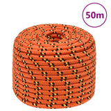 Vidaxl Boot Rope 14 mm 50 m Polypropylen orange