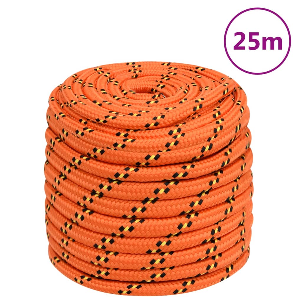 Vidaxl Boot Rope 16 mm 25 m Polropypylen orange
