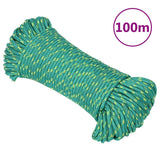 Vidaxl Boot Rope 4 mm 100 m Polypropylen Gréng