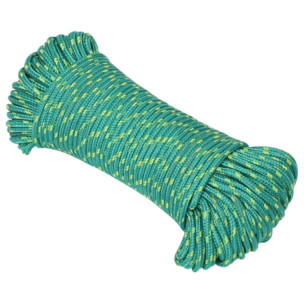 Vidaxl Boot Rope 4 mm 100 m Polypropylen Gréng