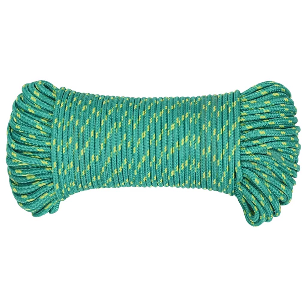 Vidaxl Boot Rope 4 mm 100 m Polypropylen Gréng