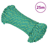 Vidaxl Boot Rope 5 m mm 25 m Polropypylen Green