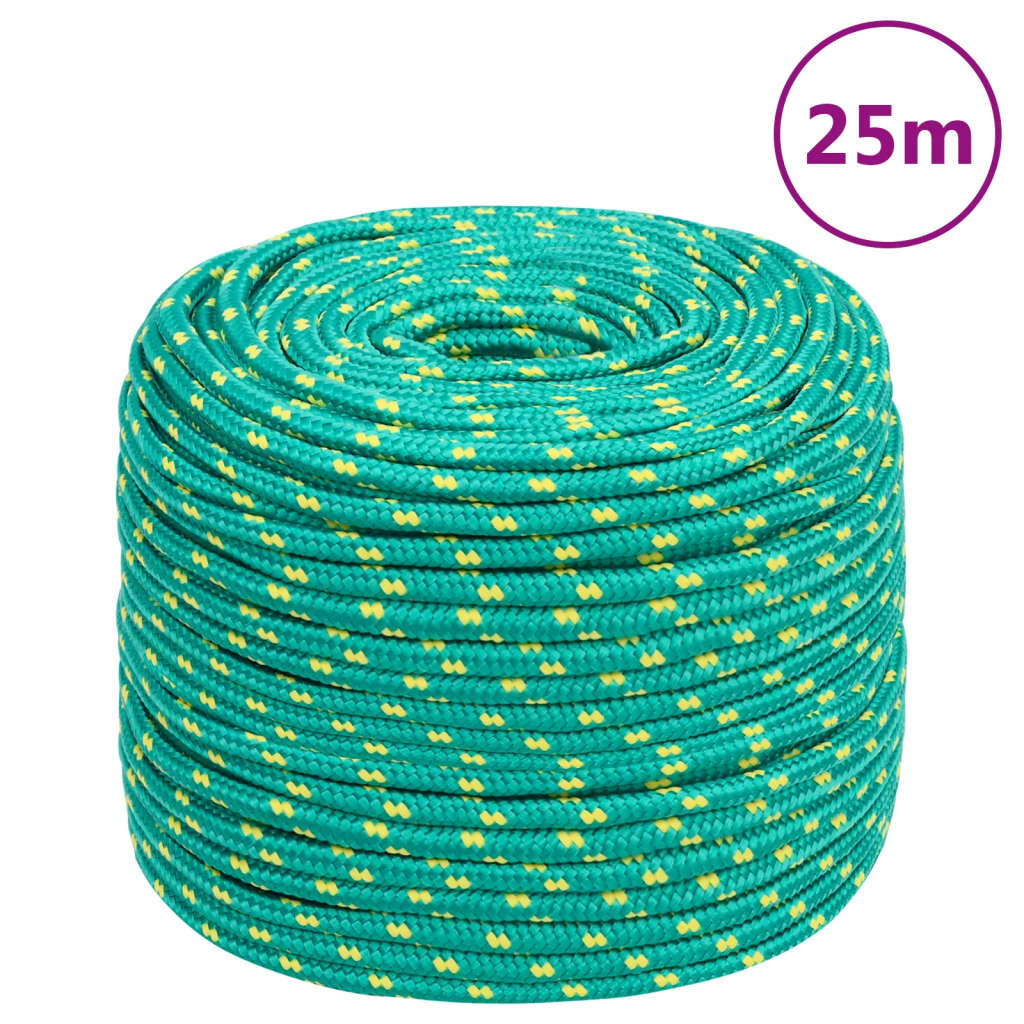 Vidaxl Boot Rope 8 mm 25 m Polroprope Gréng