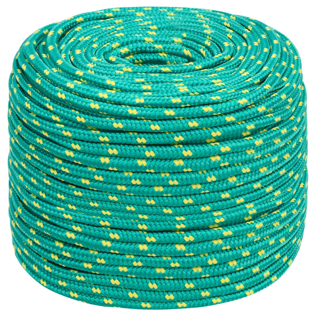 Vidaxl Boot Rope 8 mm 25 m Polroprope Gréng