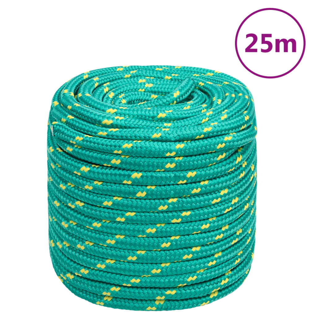 Vidaxl Boot Rope 16 m mm 25 m Polropypylen Green