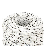 Vidaxl boat rope braided 2 mmx100 m polyester white