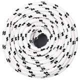 Vidaxl boat rope braided 8 mmx100 m polyester white4