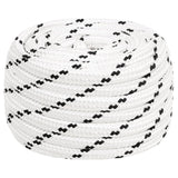 Vidaxl werkouw 16 mm 100 m polyester bílý