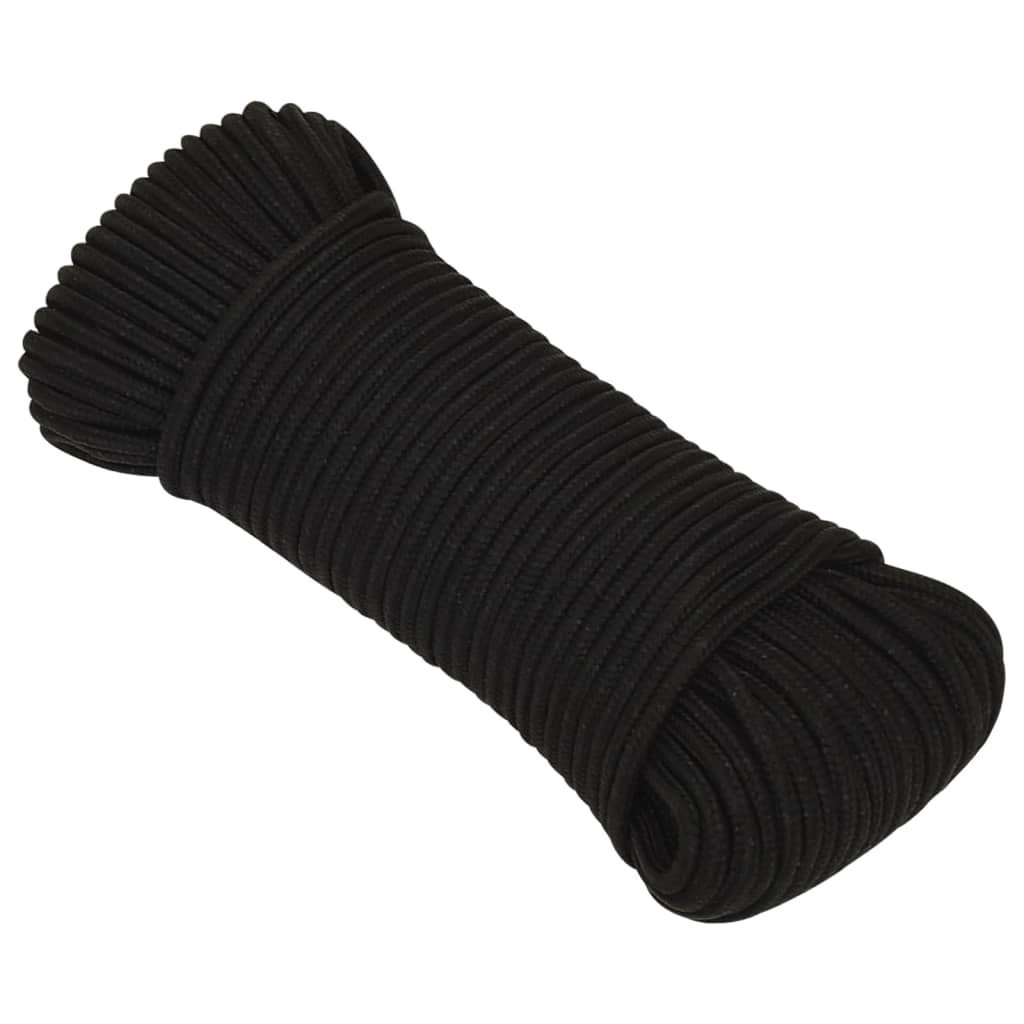 Vidaxl Werkouw 3 mm 250 m Polyester Black