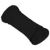 Vidaxl Werkouw 3 mm 250 m Polyester Black
