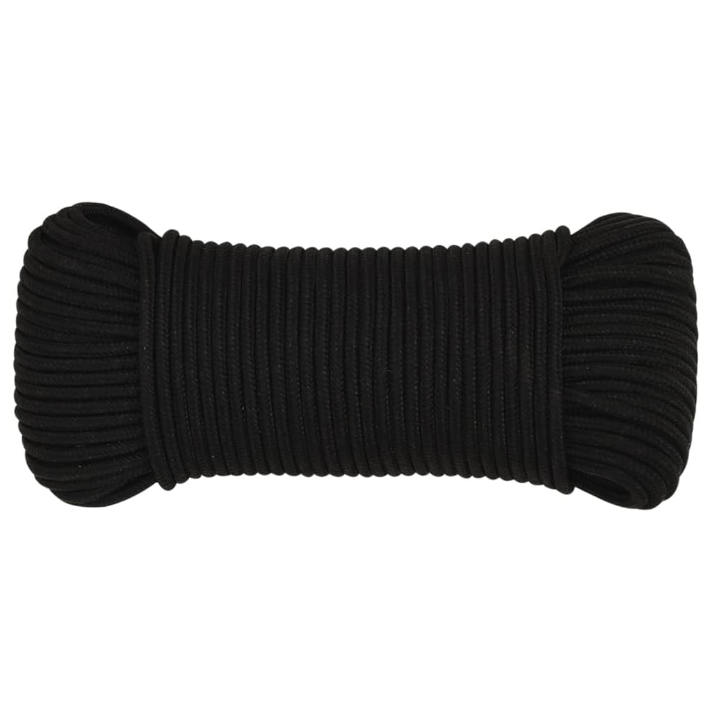 Vidaxl Werkouw 3 mm 250 m Polyester Black