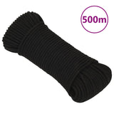 Vidaxl Werkouw 3 mm 500 m Polyester Black