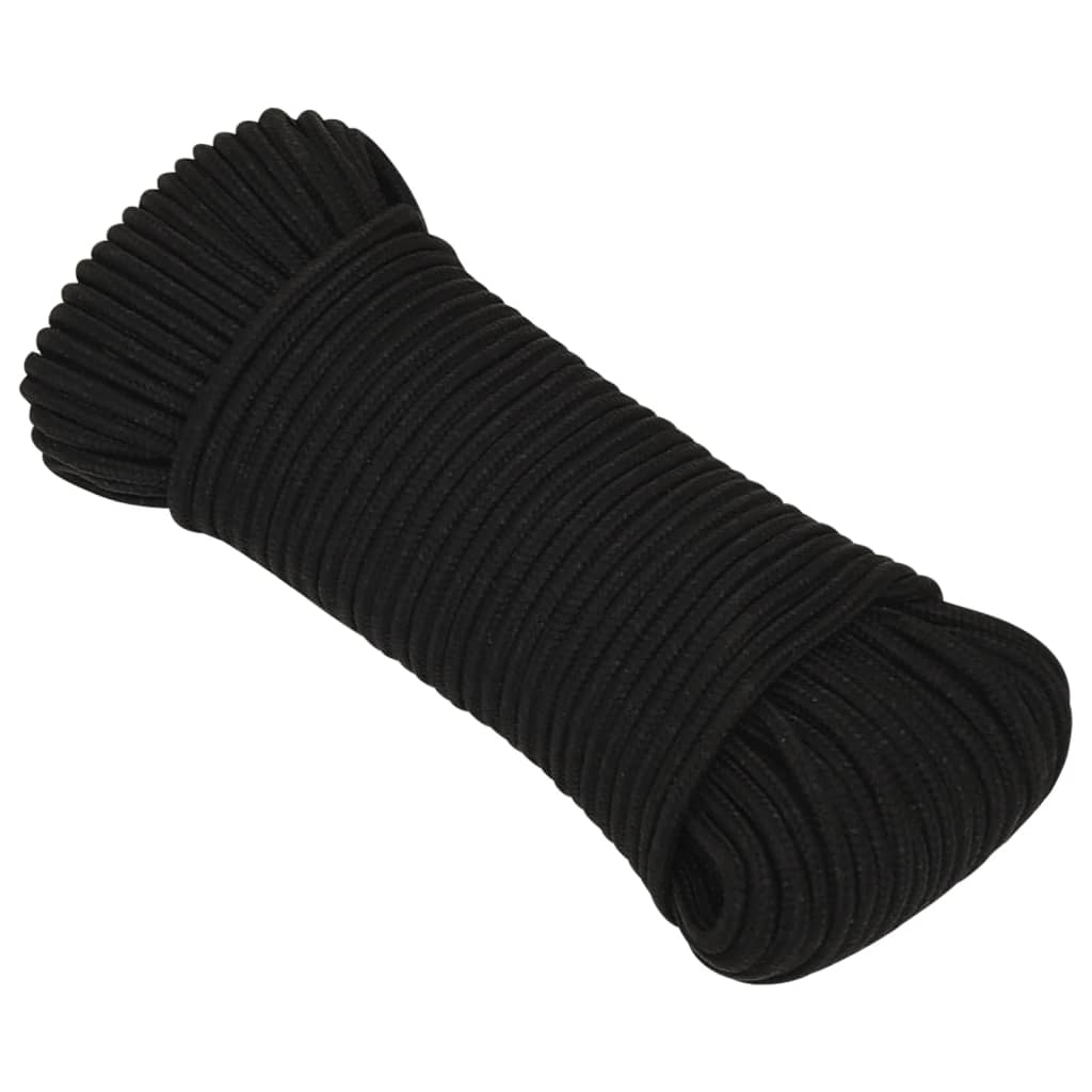 Vidaxl Werkouw 3 mm 500 m Polyester Black