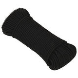 Vidaxl Werkouw 3 mm 500 m Polyester Black