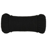Vidaxl Werkouw 5 mm 250 m Polyester Black