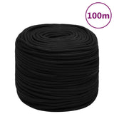 Vidaxl Werkouw 6 mm 100 m polyester black
