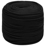 Vidaxl Werkouw 8 mm 25 m Polyester Black