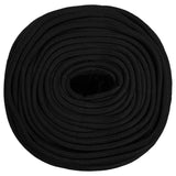 Vidaxl Werkouw 8 mm 25 m Polyester Black