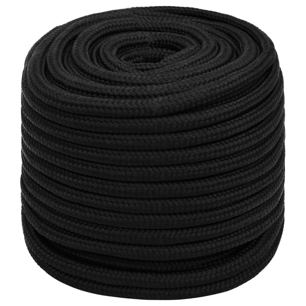 Vidaxl Werkouw 18 mm 25 m Polyester Black