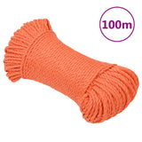 Vidaxl werkouw 6 mm 100 m Polroprope Oranje
