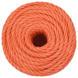 Vidaxl werkouw 10 mm 25 m polypropen oranje