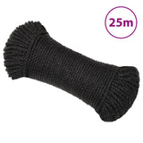Vidaxl Werkouw 3 mm 25 m Polypropene black