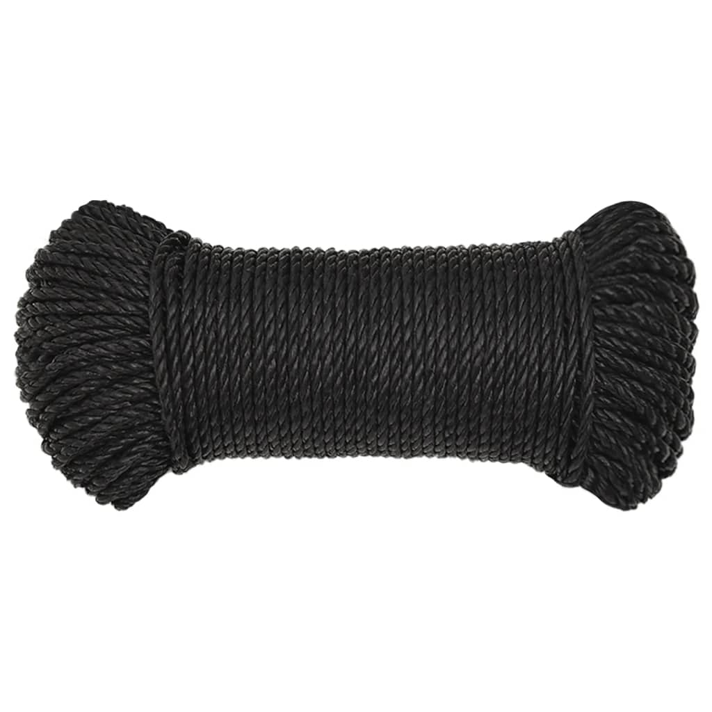 Vidaxl Werkouw 3 mm 25 m Polypropene black