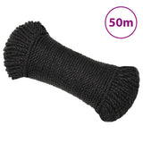 Vidaxl Werkouw 3 mm 50 m Polypropene black