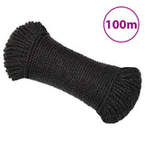 Vidaxl Werkouw 3 mm 100 m polypropene black