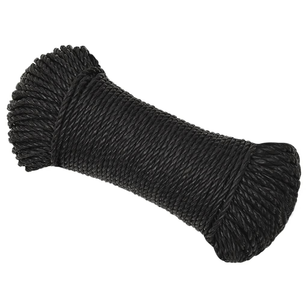 Vidaxl Werkouw 3 mm 100 m polypropene black