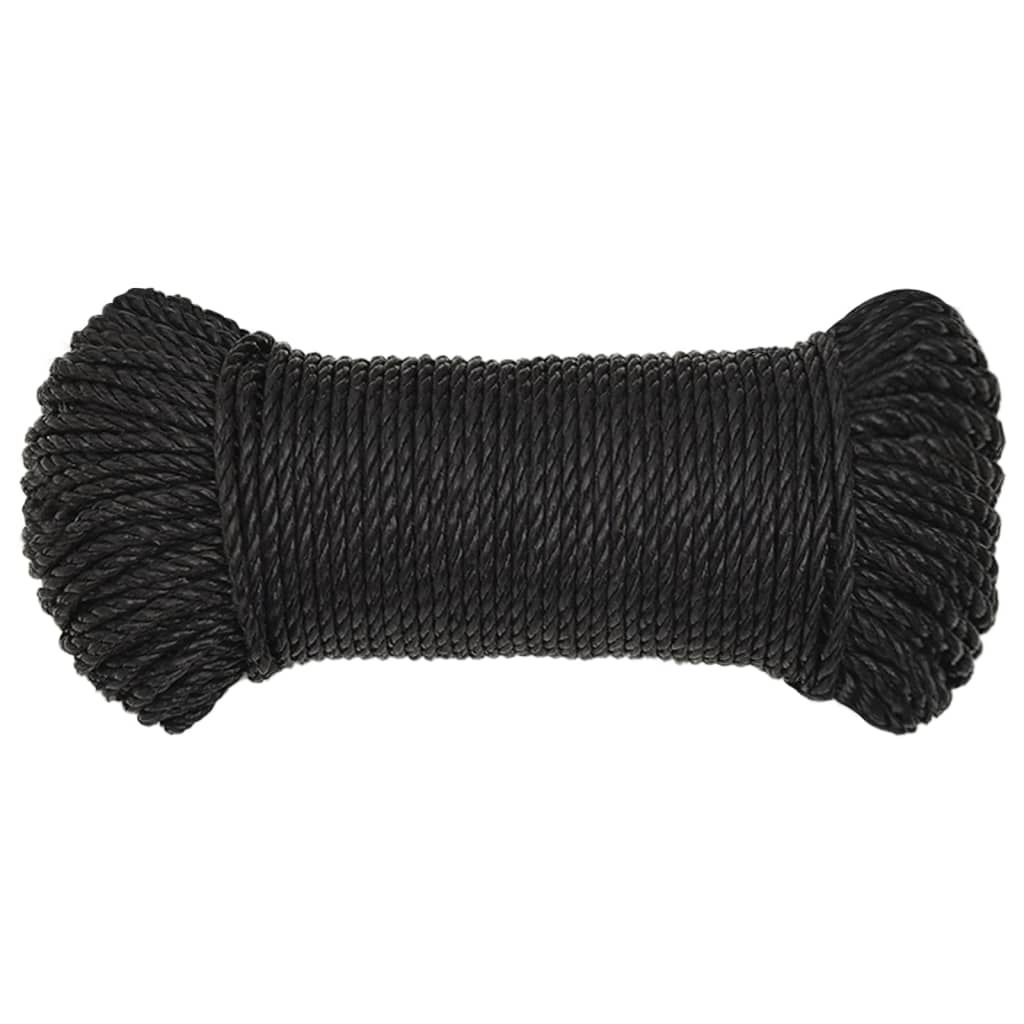 Vidaxl Werkouw 3 mm 100 m polypropene black