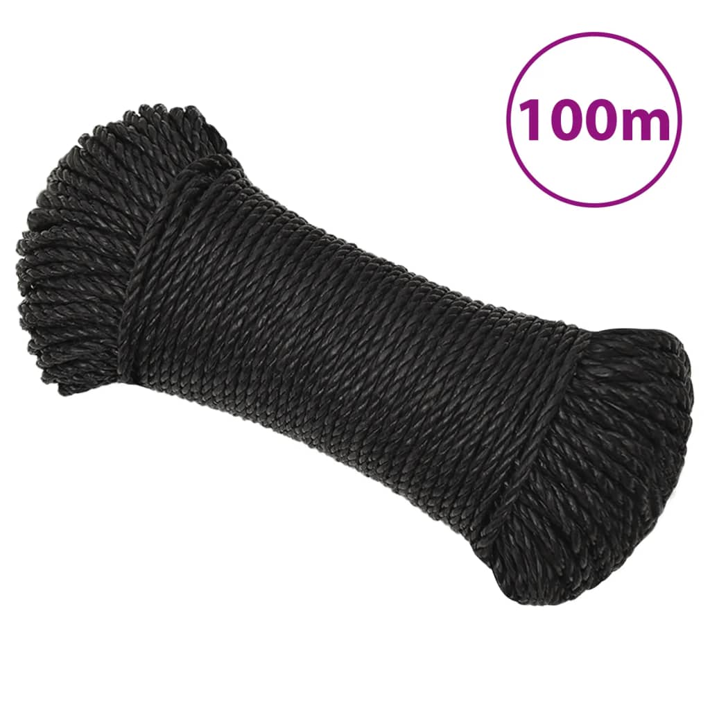 Vidaxl Werkouw 6 mm 100 m Polypropene black