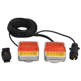 Vidaxl Supporters 2 ST LED lamp 12 V 10.5x7.5x10 cm Red