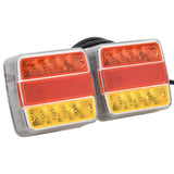 Vidaxl Supporters 2 ST LED lamp 12 V 10.5x7.5x10 cm Red