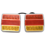 Vidaxl Supporters 2 ST LED lamp 12 V 10.5x7.5x10 cm Red