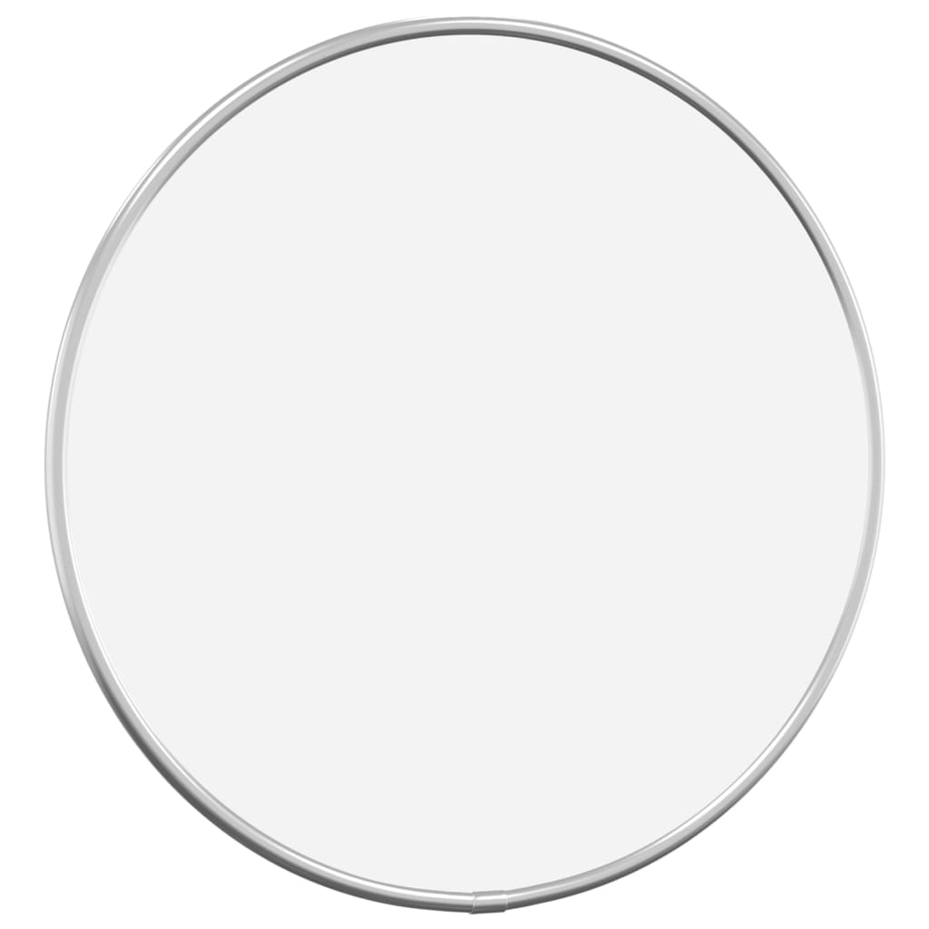 Lustro ścienne vidaxl wokół Ø30 cm srebrnego