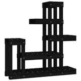 VidaXL Plant Standard 92x25x97 cm Solid pine Black