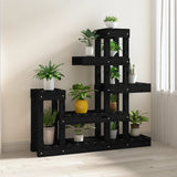 VidaXL Plant Standard 92x25x97 cm Solid pine Black