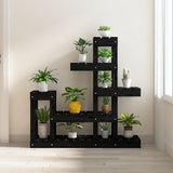 VidaXL Plant Standard 92x25x97 cm Solid pine Black