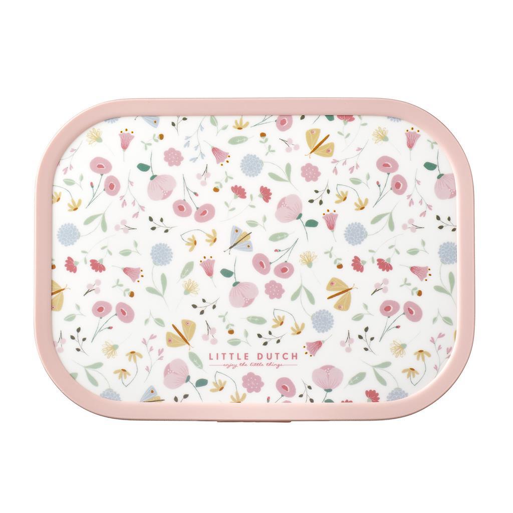 Mepal Campus Lunchbox piccoli fiori olandesi e farfalle rosa bianco