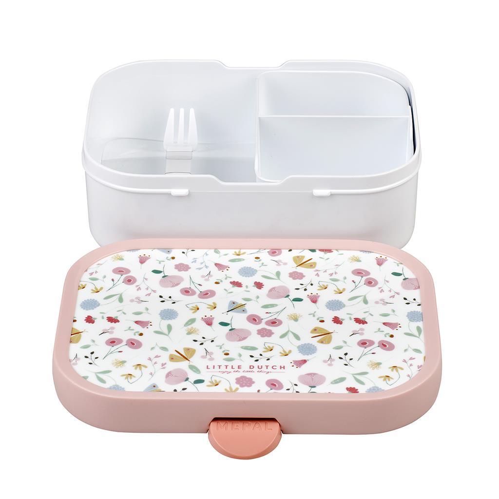 Mepal Campus Lunchbox piccoli fiori olandesi e farfalle rosa bianco