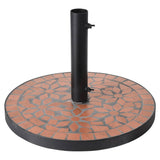 Progarden Progarden Parasol Foot s Terra-Design Mosaic Black and Orange
