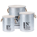H S Collection 3-Dart Storage Box Set med Rope Zink
