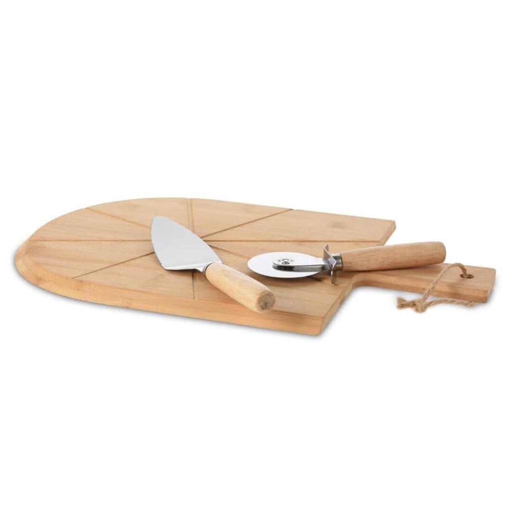 Doskonały 3-częściowy zestaw pizzasnijsek 43x30 cm bambus